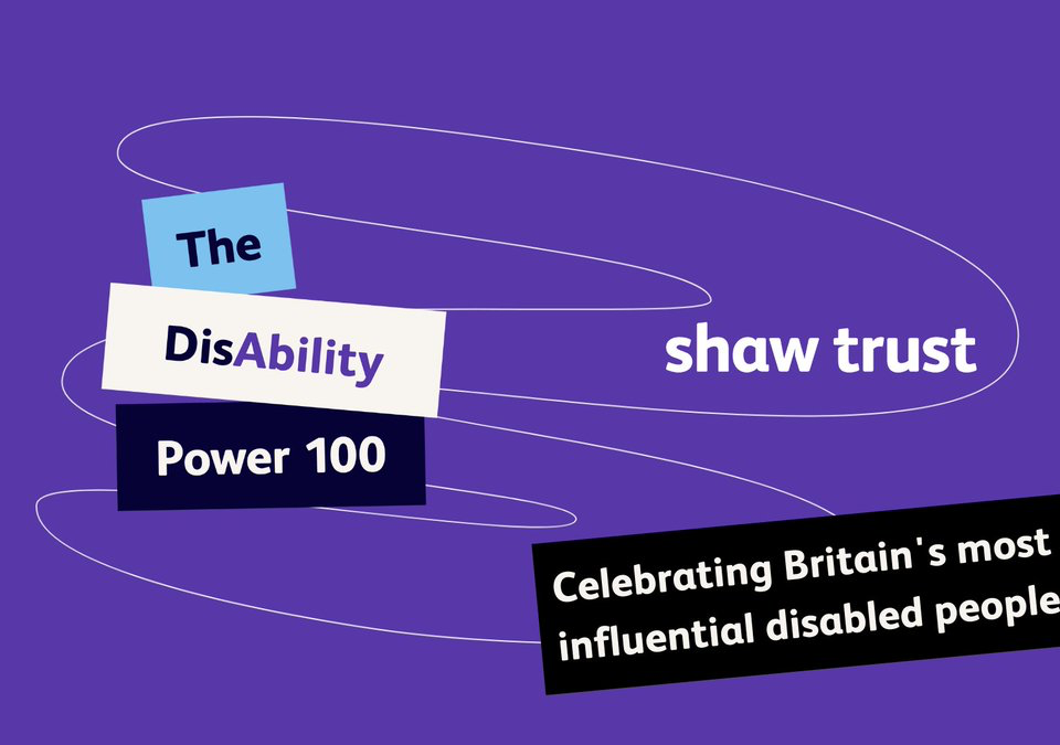 Header image for the disability power 100